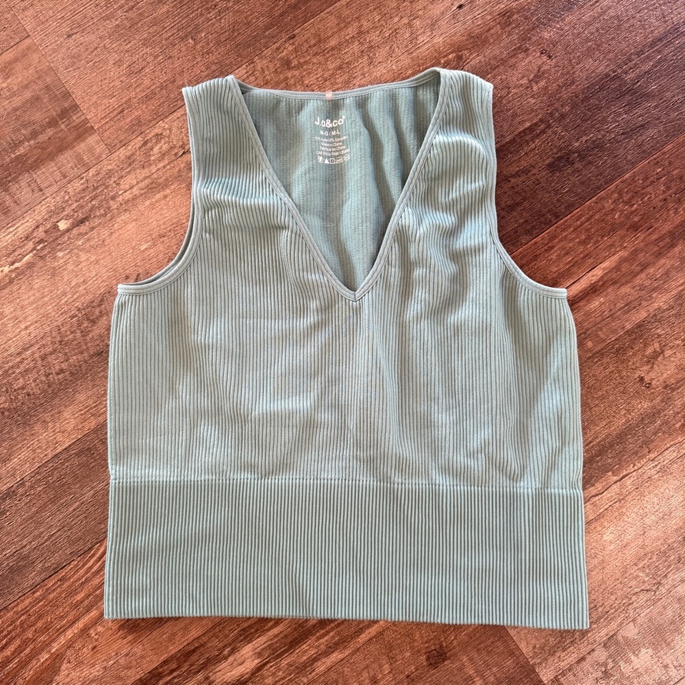 NWOT Jo & Co Ribbed Bra Top